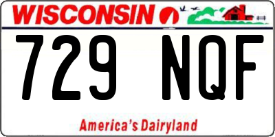 WI license plate 729NQF