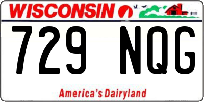 WI license plate 729NQG