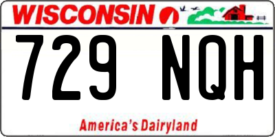 WI license plate 729NQH