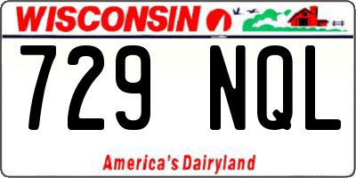 WI license plate 729NQL