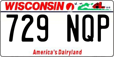 WI license plate 729NQP