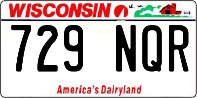 WI license plate 729NQR