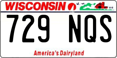 WI license plate 729NQS