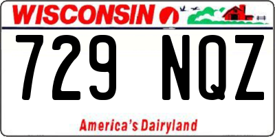 WI license plate 729NQZ
