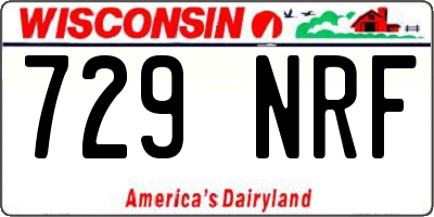 WI license plate 729NRF
