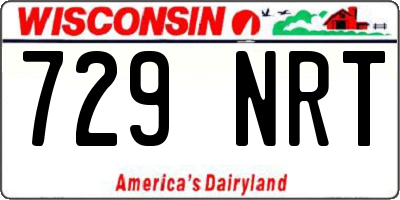 WI license plate 729NRT