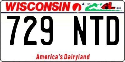 WI license plate 729NTD