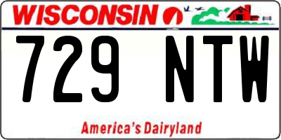 WI license plate 729NTW