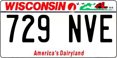 WI license plate 729NVE