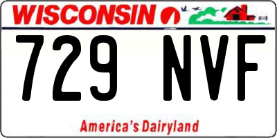 WI license plate 729NVF