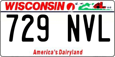 WI license plate 729NVL