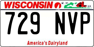 WI license plate 729NVP