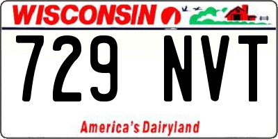 WI license plate 729NVT