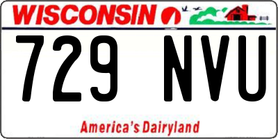 WI license plate 729NVU