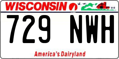WI license plate 729NWH