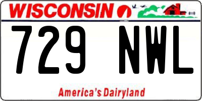 WI license plate 729NWL
