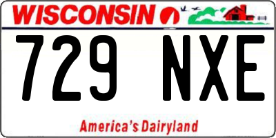 WI license plate 729NXE