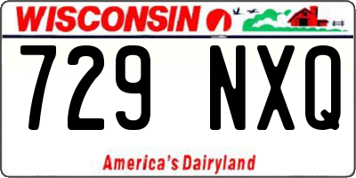 WI license plate 729NXQ