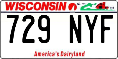 WI license plate 729NYF