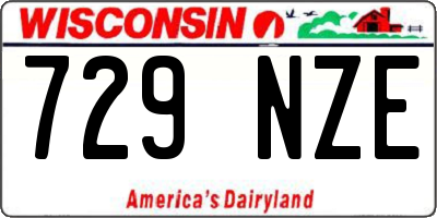 WI license plate 729NZE