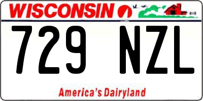 WI license plate 729NZL