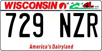 WI license plate 729NZR