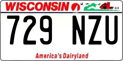 WI license plate 729NZU