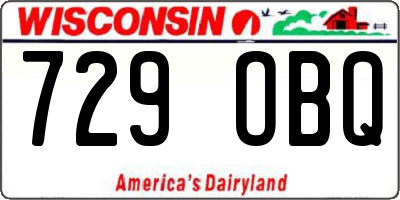 WI license plate 729OBQ