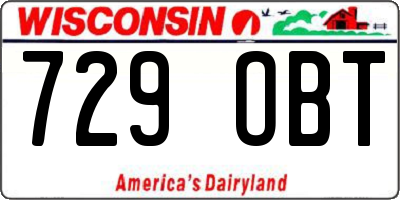 WI license plate 729OBT
