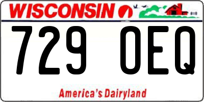WI license plate 729OEQ