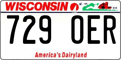 WI license plate 729OER
