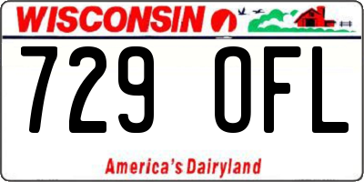 WI license plate 729OFL