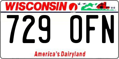 WI license plate 729OFN