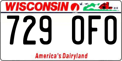 WI license plate 729OFO