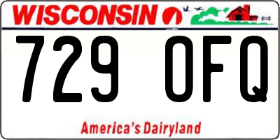 WI license plate 729OFQ