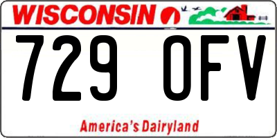 WI license plate 729OFV