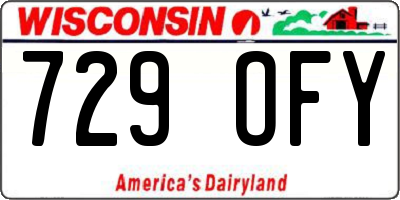 WI license plate 729OFY