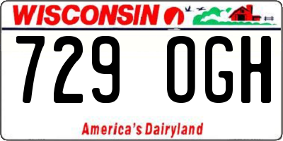 WI license plate 729OGH