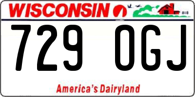 WI license plate 729OGJ