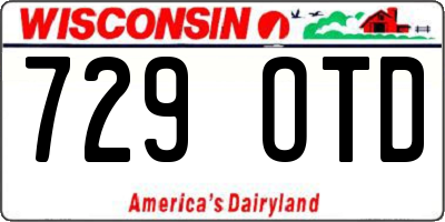WI license plate 729OTD
