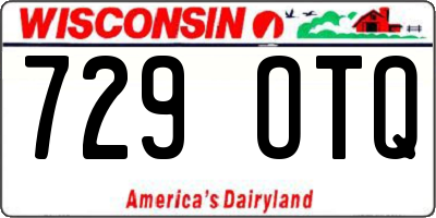 WI license plate 729OTQ