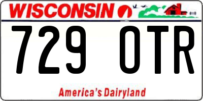 WI license plate 729OTR