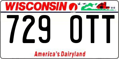 WI license plate 729OTT