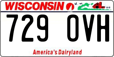 WI license plate 729OVH