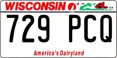 WI license plate 729PCQ