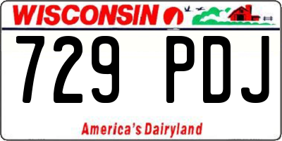 WI license plate 729PDJ