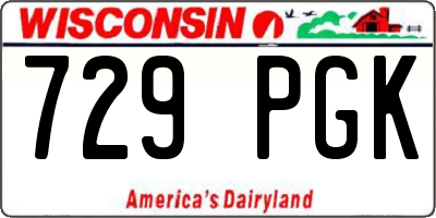 WI license plate 729PGK