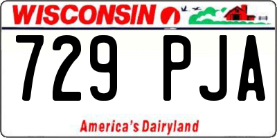 WI license plate 729PJA