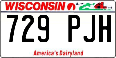 WI license plate 729PJH