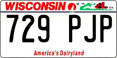 WI license plate 729PJP